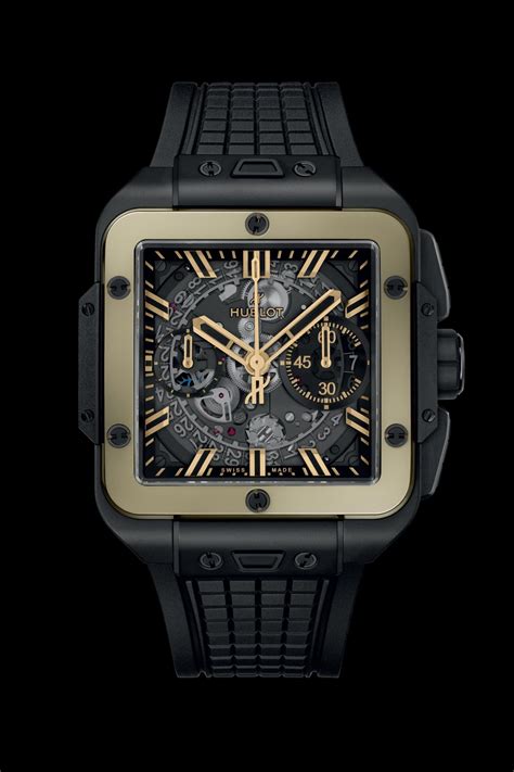 Square Bang Unico Ceramic Magic Gold 42 mm .